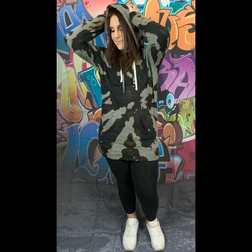Tye Dye Hoodie Dress